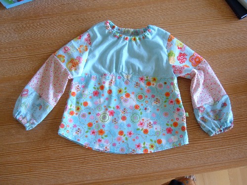 Bluse im Stoffmix
