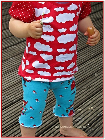 Frl.Rosenrot ber den Wolken [Legging+T-Shirt]