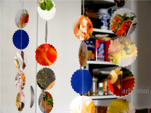 Mit Papier nhen - Trvorhang