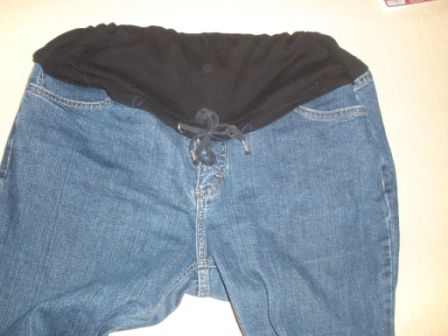 alte jeans wird schwangerschaftshose