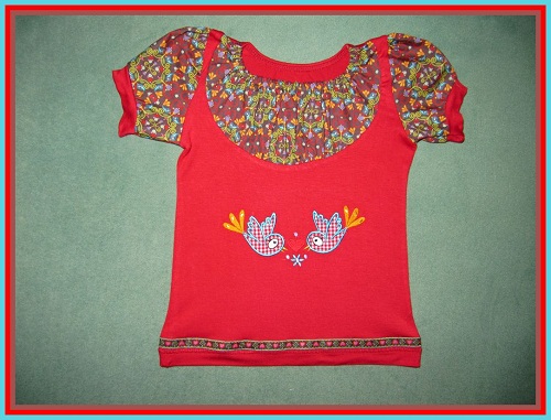 Lina-Shirt kombiniert mit Chirp Ornaments