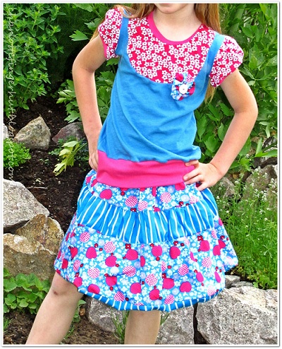 Retro Sommer Kombi [Ballonrock+Shirt]