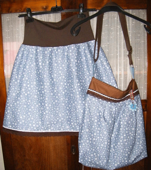 Rock Helma und passende Tasche Ikea Stoff