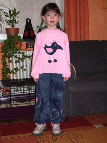 Batikkombi angezogen