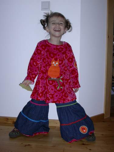 Enna mit Dortje-Verschnitt am "Modell"