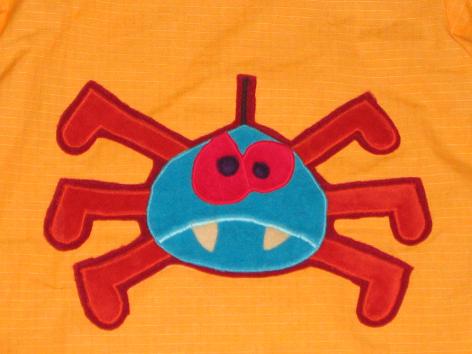 ...und die Spinne ganz nah