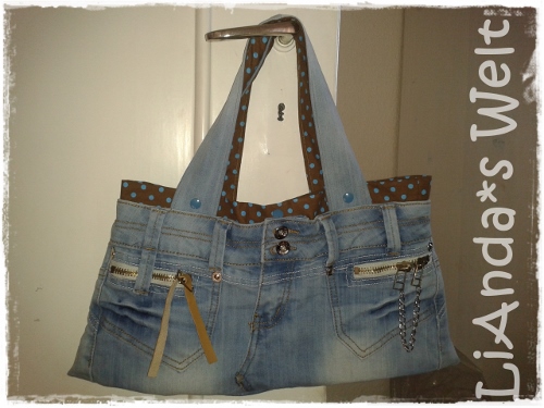 Jeans Recycling Tasche