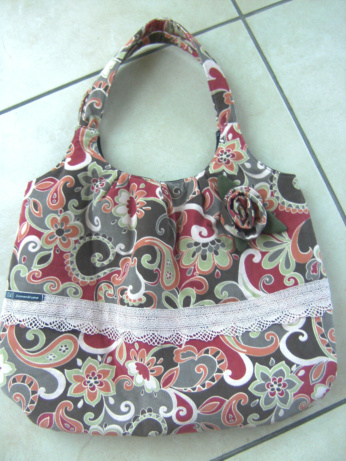 Shopper mit Rosenblte