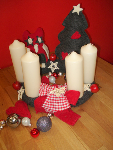 Tannenbaum fr Adventskranz "Eulenwald"
