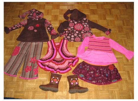 pink-braune Herbst Kombi