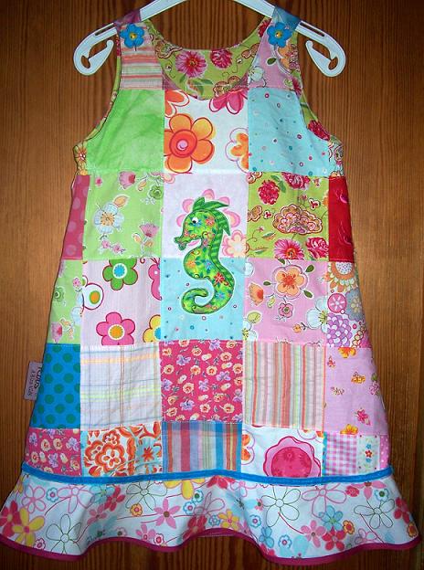 Patchkleidchen Seepferdchen