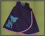 Wickelkleid im Retro-Look.