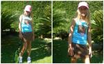 eine Tennis Outfit...