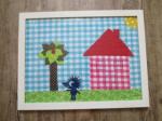 Wandbild frs Kinderzimmer genht
