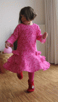 Henrikakleid aus Rosa Babycord