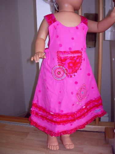 pinkes Trgerkleid