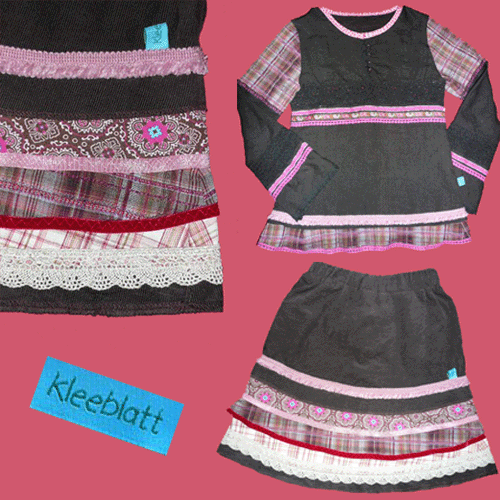 Resteverwertungs-Rm und "Recycling"-Antonia-Bluse