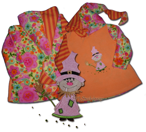 Kuschelshirt fr kleine Hexen