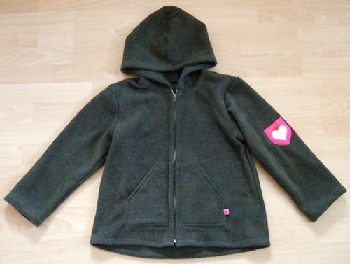 schlichte Fleece Jacke