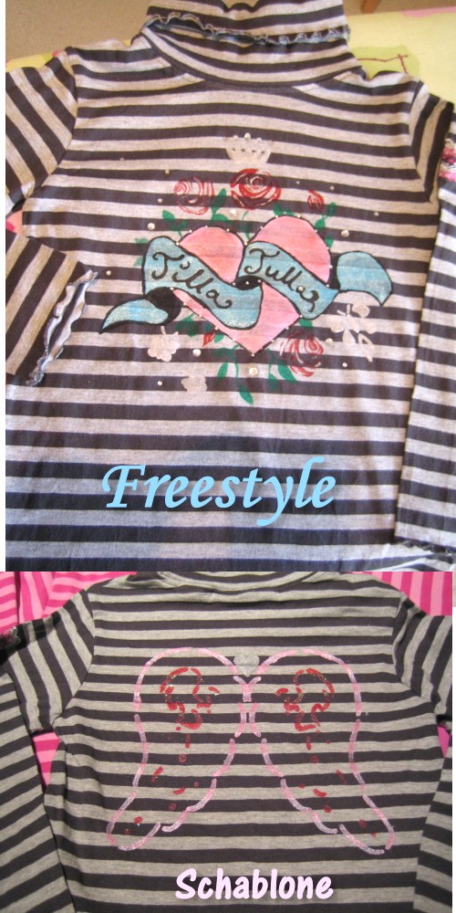 Hier eine Freestye und Schablonen Kombi