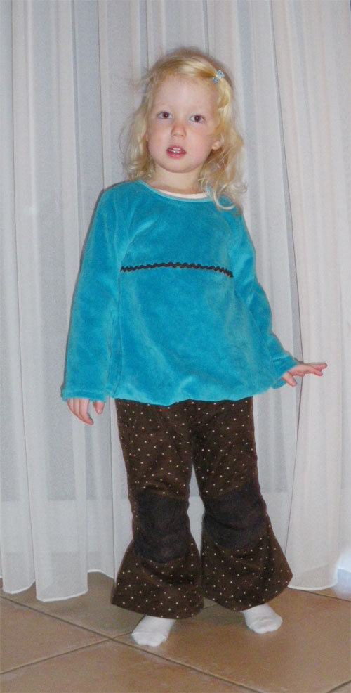 Kuscheliges Shirt mit Ballonsaum