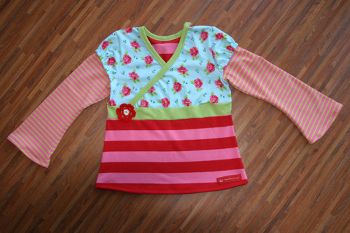Antonia als Wickelshirt