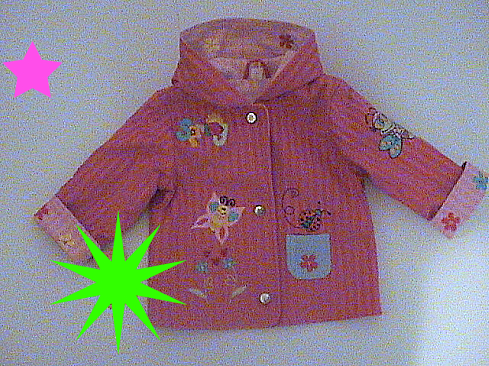 A velour jachet for small girls