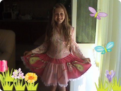 A velour skirt
