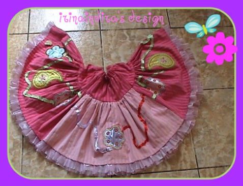A velour skirt