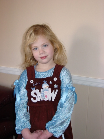 Schneeprinzessin von vorne
