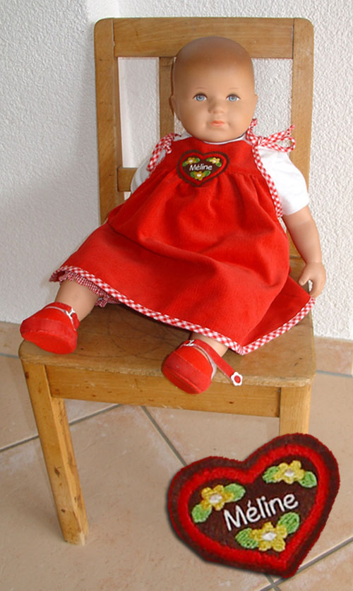 Zwergenkleidchen mit Lebkuchenherz