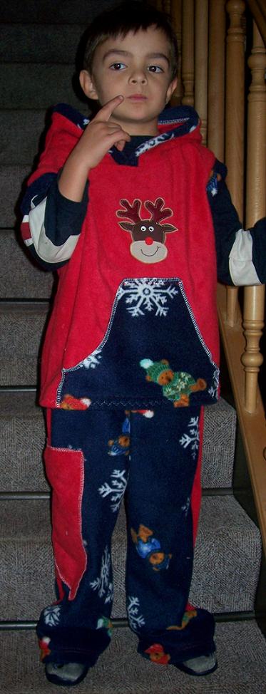 Kuschelfleece als Hausanzug