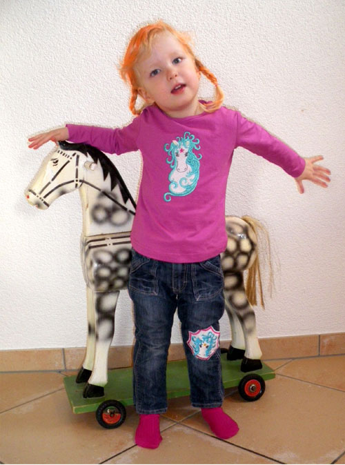 Meine kleine Pippi im Einhorndress!