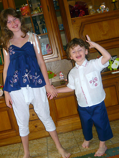 A summer set for boys and a top for boys