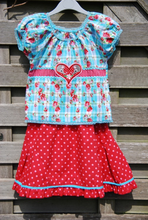 Ottobre bluse mit Bizzkids rock