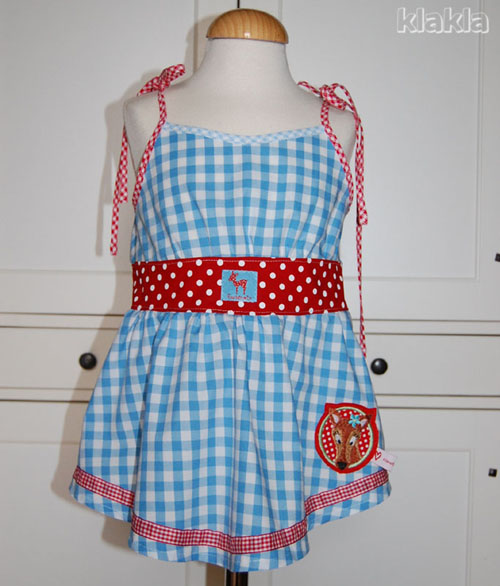 Blusentop rot-blau