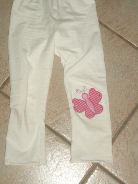 Leggins mit ser Schmetterlingsapplikation