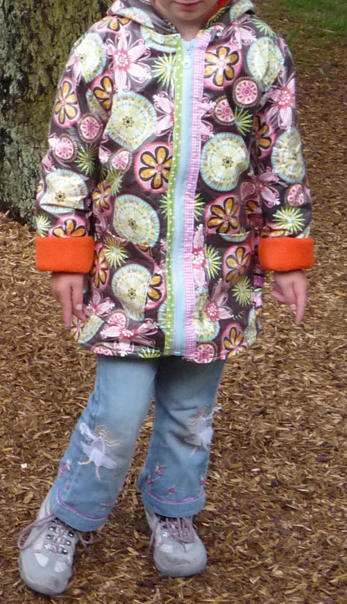 Eine Regenjacke...