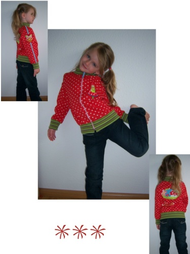Punkte Sweatjacke
