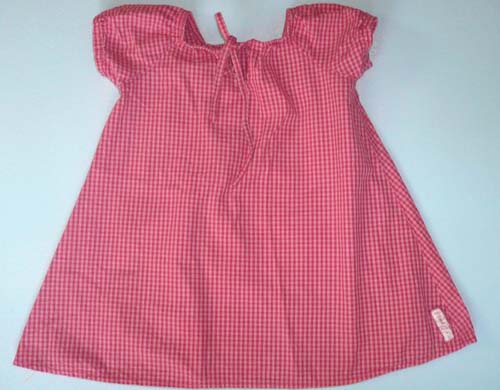 schlichtes Vichy Kleidchen pink rosa