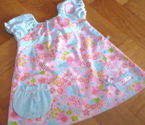 trkis buntes Sommerkleidchen