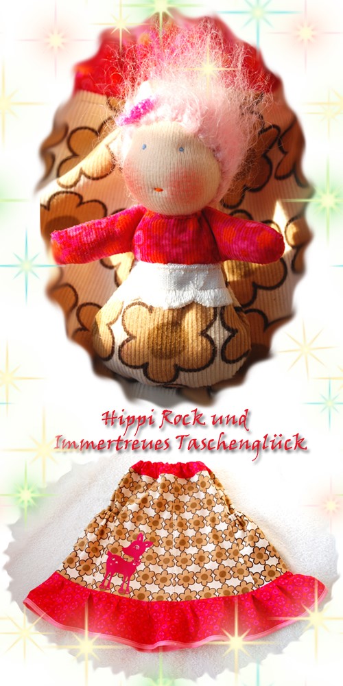 Hippi Rock mit passendem Pppchen