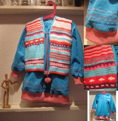 Tunika und Strickjacke...