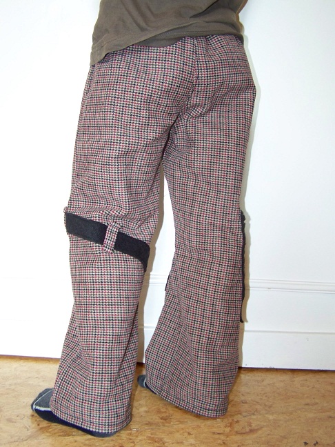Hose mit Fleece kombiniert - von hinten
