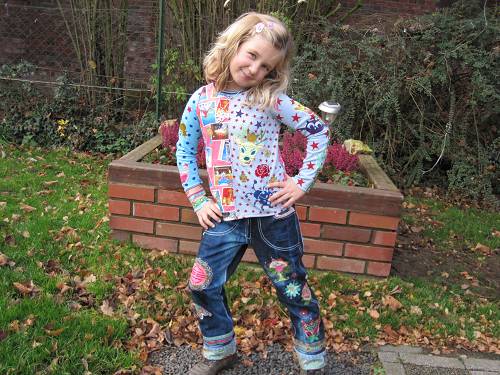 Robernita Glitzerblumen Mix Hose...