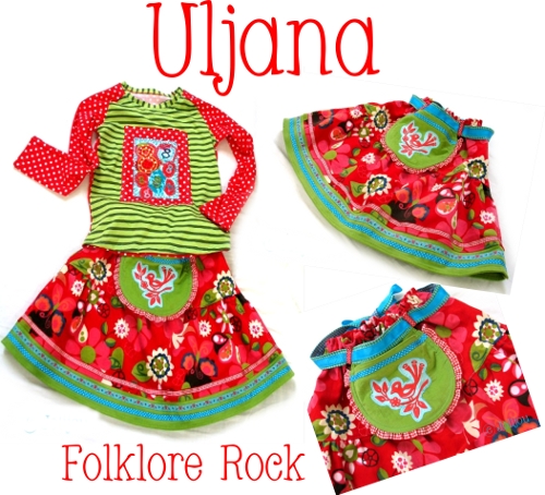 Neuer Farbenmix-Schnitt ULJANA - der Folklore Rock...