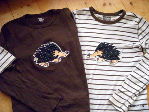 der eigene Igel auf dem Shirt...