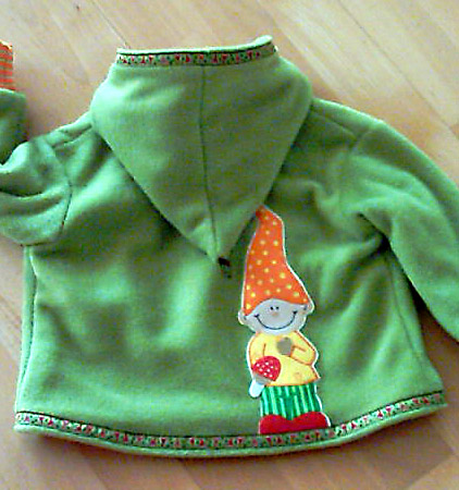 und die Fleecejacke von hinten....
