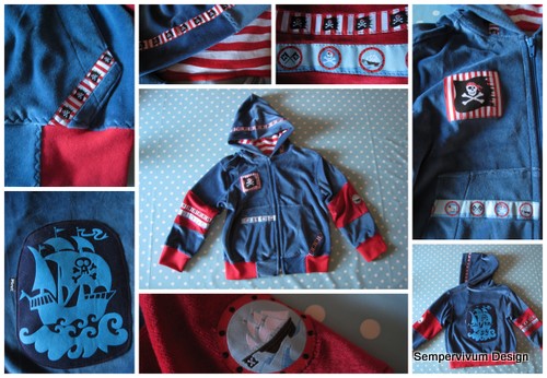 Eine Piratenjacke zum Schulanfang...
