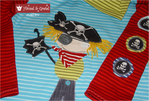 Cooles Piraten-Zipfelshirt